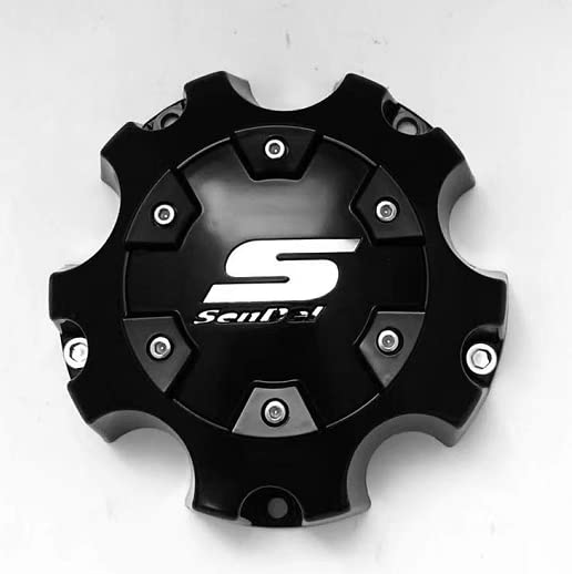 Matte Black Sendel Wheels Custom Wheel Center Cap Hub Cap #C611911-1CAP C6119-5