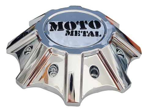 Chrome Moto Custom Wheel Center CapT142L215-H48 Moto Metal Hub Cap MO986/988 1PC