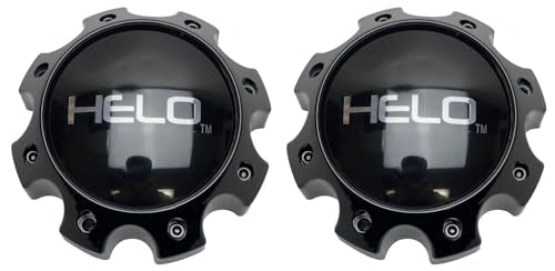 2Pcs Wheel Center Cap for Helo S057L170 s 1079L170HE1SB Gloss Black Hub Cap