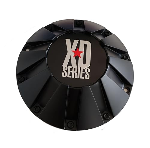 Wheel Center Cap 451L215 Matte Black, Fits XD Series 18" 20" 22" XD806 Bolt-on with Screws, 1 PC