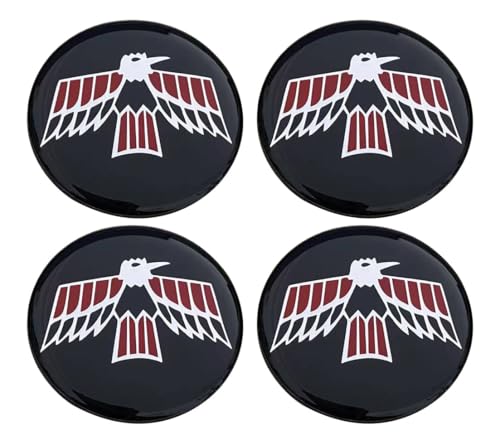 WSHFJDVCM 4X Wheel Center Hub Cap Stickers Emblem Decal (Not Vinyl) ForPontiac Firebird Trans AM 44mm/1.75'', TZ-24