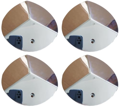 Chrome Wheel Center Cap CAP-G25 Gitano Series G25 Hub Cap LG0903-31 with Screw, 4PC