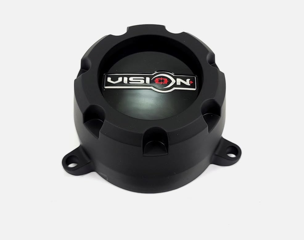 Wheel Center Hub Cap Vision C398SB-6V C310-14 Matte Black 1pc