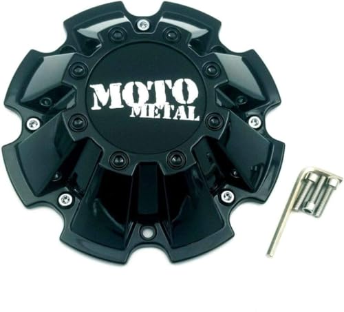 M793BK01 for Moto Metal Gloss Black Wheel Center Cap, M-793 Hub Cap 8 Lugs 1PC