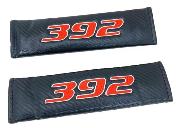 WRECTFCXB Car Seat Belt Pads Cover 392 Shoulder Pad Cushion Inserts Strap Covers Protector,2 Pack,
