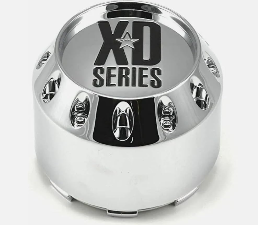 1Pc Whee Center Cap XD Series Chrome Snap in Wheel Center Cap 464K98 Silver