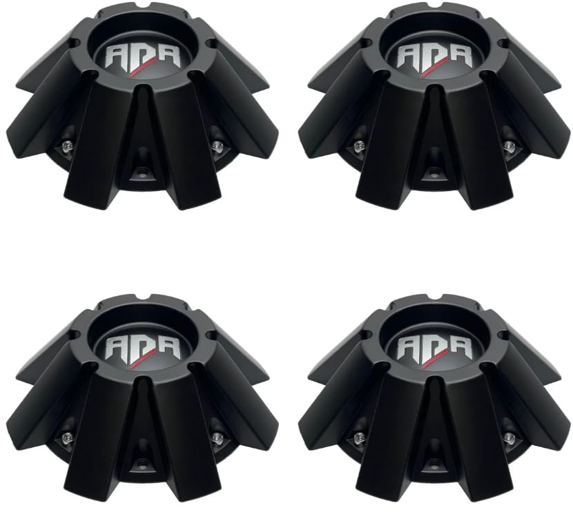 Wheel Cap Hub Cap RDR Red Dirt Road Matte Black CBRD1-2P Center Cap (4)