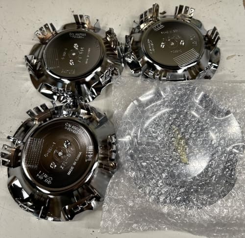 MUYQAVMZD 4Pcs Car Wheel Hub Cap #9595152/9596007, Rim Center Caps ForChevy Avalanche, Silverado, Suburban, Tahoe,Chrome CV076 wheel center cap