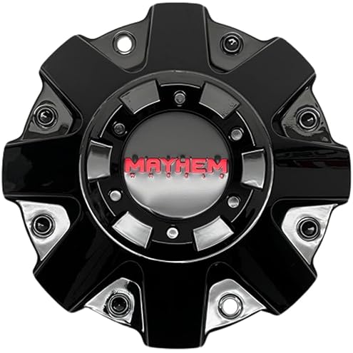 Mayhem Wheels Black Center Cap with 2 mounting Screws Bolt C108040B01 81222090F-