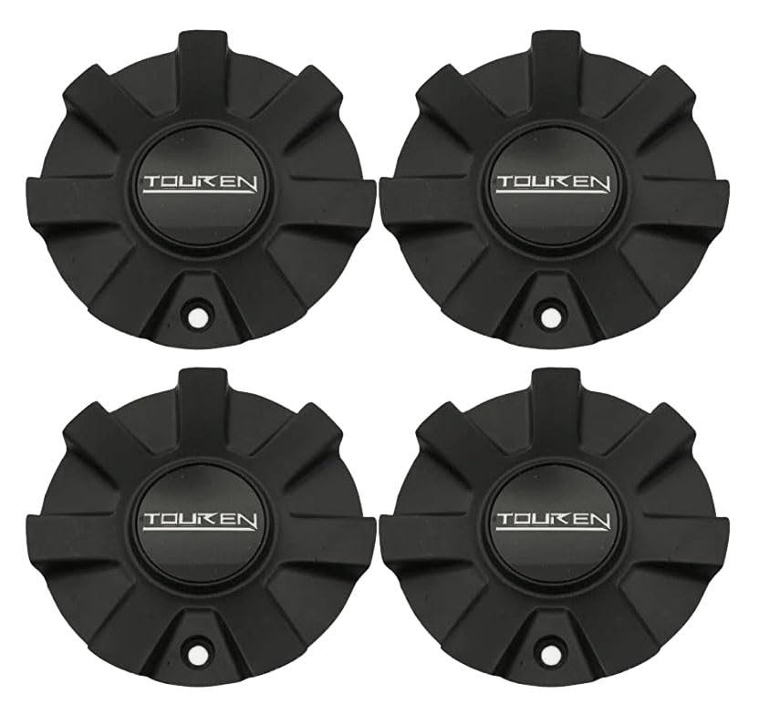 4PCS Touren Wheels Rim Matt Black Center Hub Cap C1032601MB C-216-2