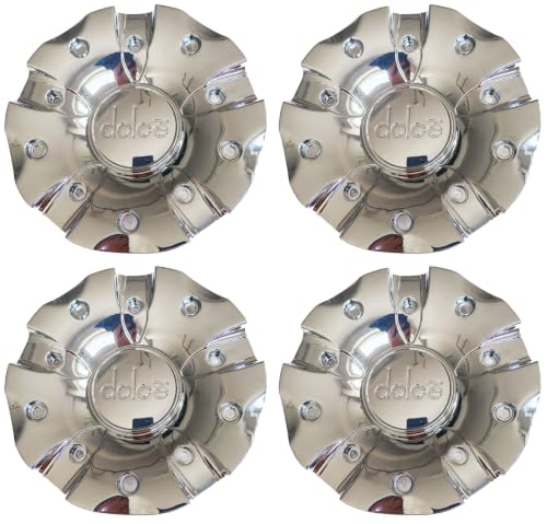 Chrome Wheel Center Cap 52512290 Dolce Hub Cap DC26 LG1112-31, 4PC