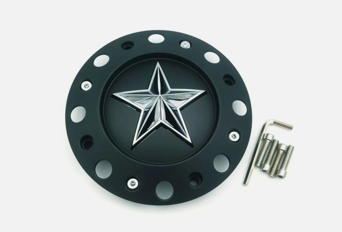 Matte Black Wheel Center Cap 1001775 KMC XD Series Rockstar Hub Cap 1PC