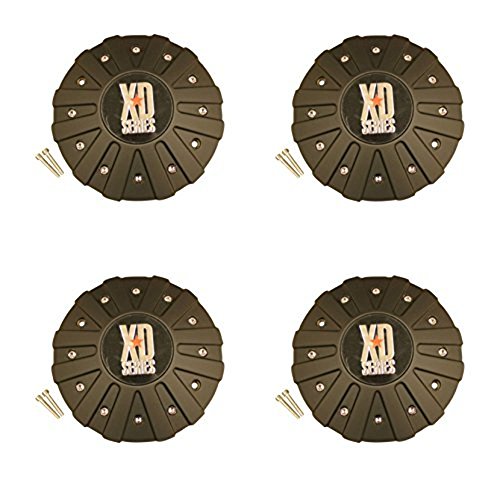 KMC XD 846L215B Set of 4 Single Monster Black Center Cap