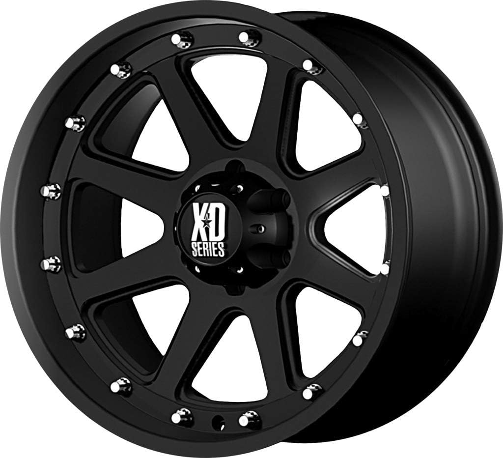 KMC XD Series 796 797 798 Matte Flat Black 6 Lug Wheel Rim Center Cap 1079L145 S708-06 ABS
