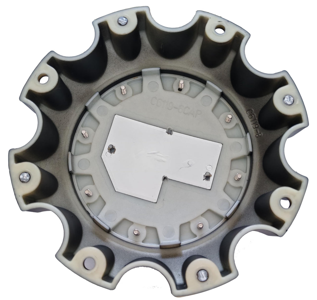Black C6119-6CAP Tuff A.T. Wheel Center Cap Hub Cover C6119-8 4PCS