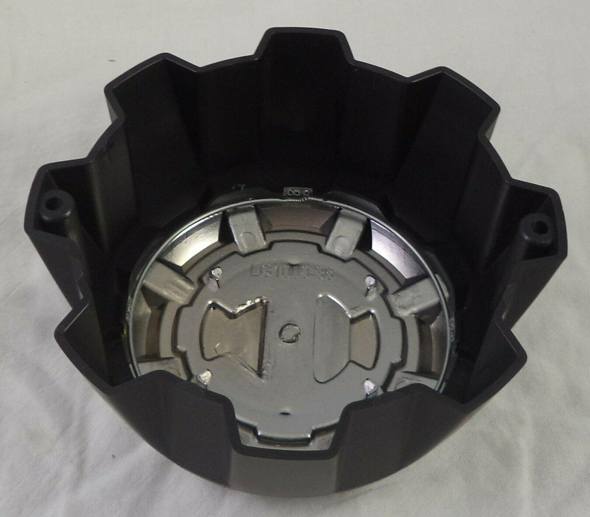 2 Crave Wheels Chrome / Black Custom Wheel Center Cap 8-LUG (1 CAP) W/Screws