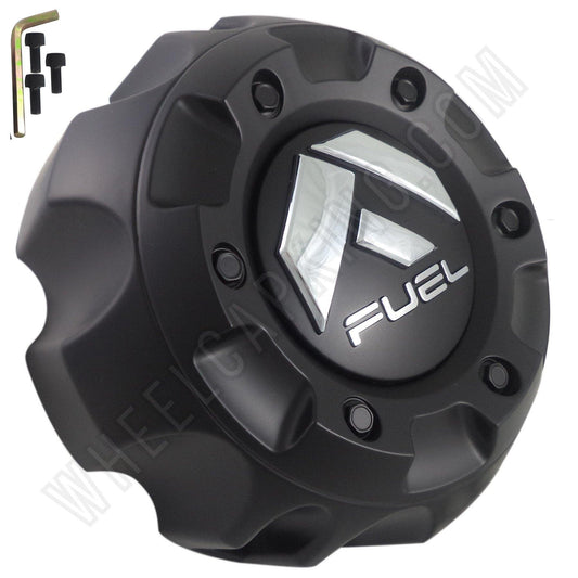 Fuel Offroad Wheels Flat Black Custom Center Cap Caps # 1003-21B (4 CAPS) NEW