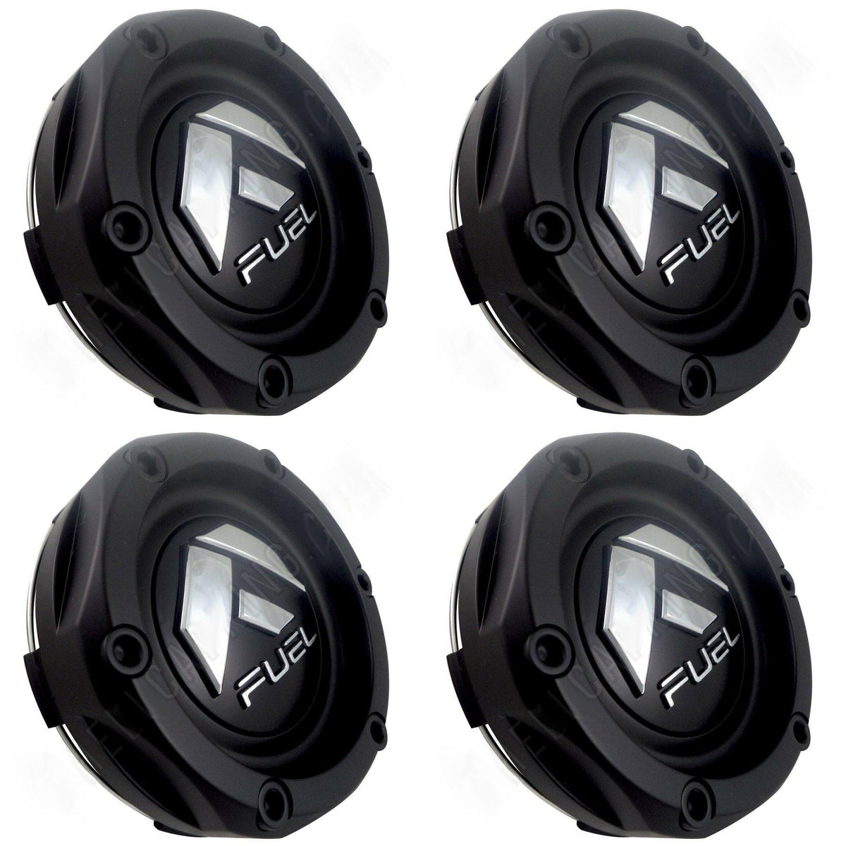 Fuel Wheels Flat Black Custom Wheel Center Cap # 1003-44B (4 CAPS)