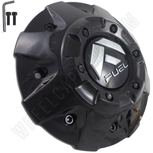 FUEL Offroad Wheels Gloss Black / Black Rivets Custom Center Caps # 1003-84GBR (1 CAP)