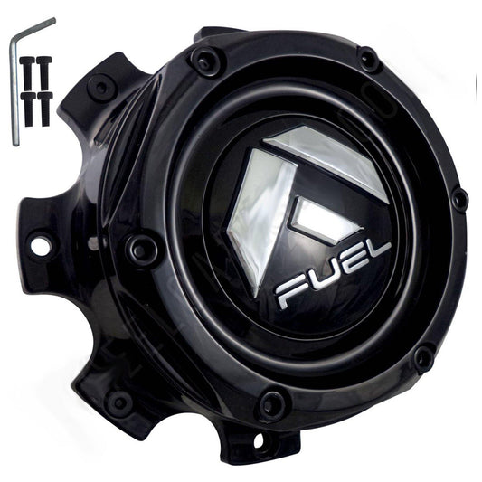 Fuel Offroad Wheels Gloss Black Custom Wheel Center Cap # 1004-08GB (1 CAP)