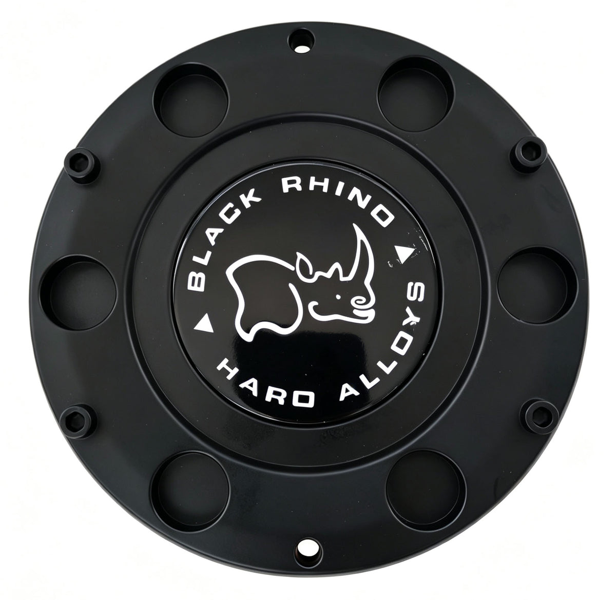 Black Rhino 1902S02 matte black center cap angled view
