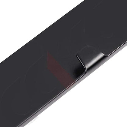 2pcs Car FR-S License Plate Frame Cover Holder Porotector Black Stainless Steel