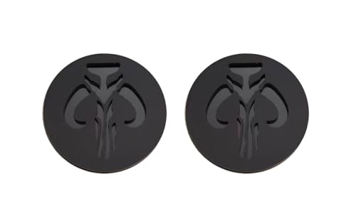 Custom Emblem Badge Mandalorian Accessories, Universal Fit for Jeep Chevy Toyota Ford Car, Truck, SUV 2.3inch (Set of 2)