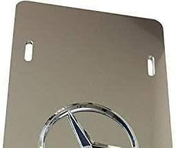 Stainless Steel License Plate Tag for Car (Chrome for MercedesBenz)