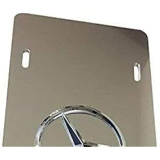 Stainless Steel License Plate Tag for Car (Black for MercedesBenz)