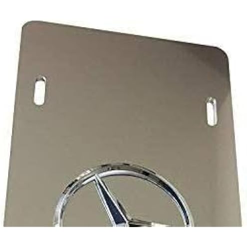 Stainless Steel License Plate Tag for Car (Black for MercedesBenz)