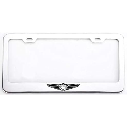 1pc Car 350Z License Plate Frame Cover Holder Porotector Black Stainless Steel