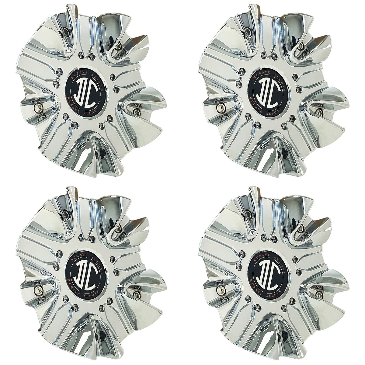 2 Crave Wheels Chrome Custom Wheel Center Cap Caps # C524602CAP (4 CAPS)