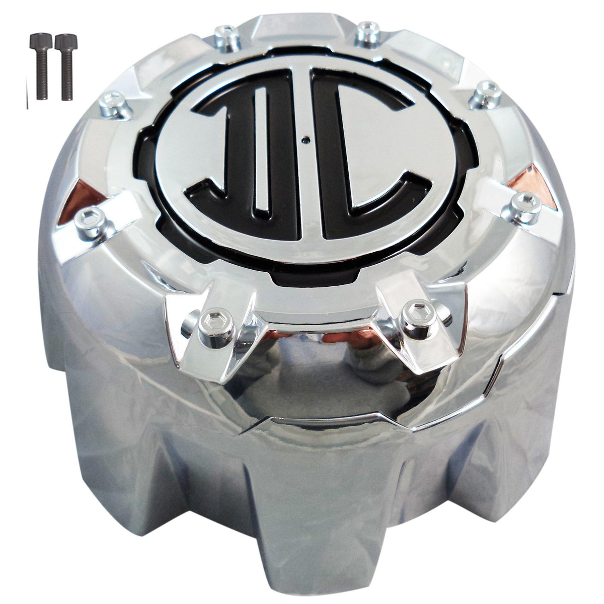 2 Crave Wheels Chrome Custom Wheel Center Cap 8-LUG (4 CAPS) W/Screws