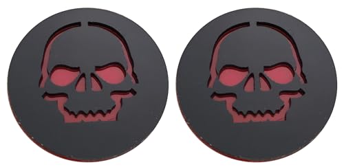 Skull Badge Emblem, Custom 3D Exterior Automotive Accessories, Universal for Jeep Chevy Ram Toyota GMC 2.3''