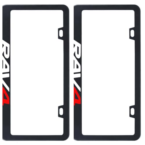 2PCS Black License Plate Frame for RAV-4