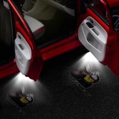 WRECTFCXB 2pcs Door Welcome Light Led Super Bee Scat for Charger Magnum Projector Ghost Shadow Puddle Courtesy Step Lights Pack Long (For Challenger)