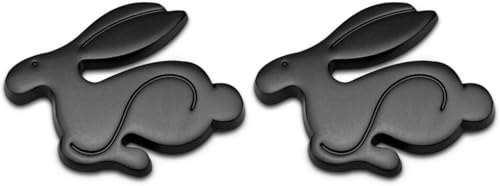 3D Running Rabbit Bunny Emblem Car Rear Trunk Badge for Jetta Golf GTI Polo Car Accessories 2Pcs