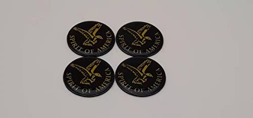 4pcs Spirit of America Wheel Rim Center HUB Cap Sticker Decal Emblem 1-11/16" /44MM OSA44-BGD