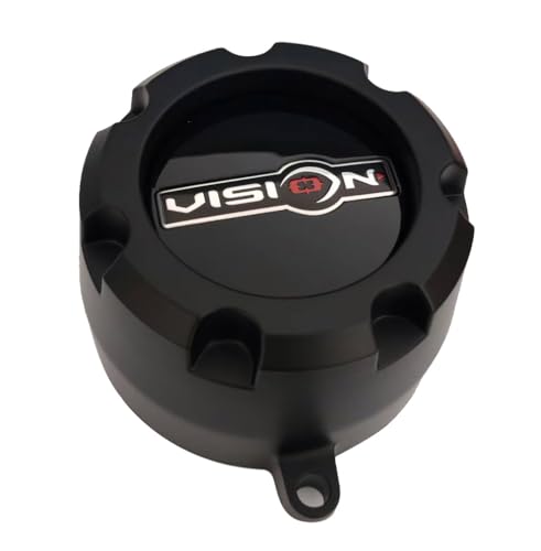 Wheel Center Hub Cap Vision C398SB-5V C310-13 Matte Black 1pc