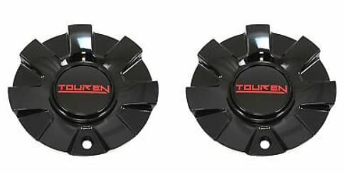 2Pcs Touren Wheels Rim Center Hub Cap Red C1032602R 18 20 C-216-4 Black wheel center cap