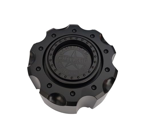 Wheel Center Hub Cap American Outlaw G205-5H-SG Matte Black 1pc