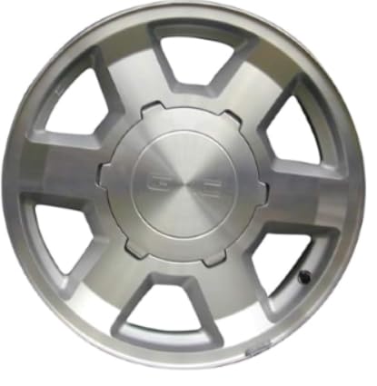 4PCS Car Brushed Wheel Cap Hub Cover Compatible with Sierra Yukon 1500 2004-2007,#9594502 9594521 G521