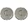 Chrome Wheel Center Cap Silver for Hummer H2 2003-2008 Hub Cap 9595931 9594462 2Pcs
