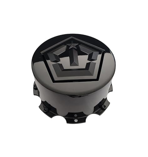 1PC Wheel Cap Hub Cap TIS Rear DRW Center Cap CAP-TDR2-B19 C-721-3 Gloss Black