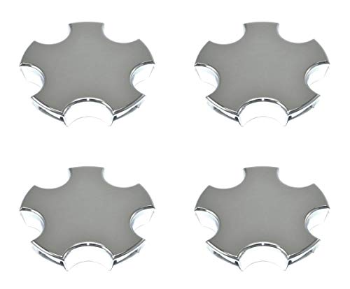 BB Auto Set of 4 New Chrome Wheel Hub Center Caps Hubcaps Covers Replacement for 2000-2004 Chevrolet Corvette Z06