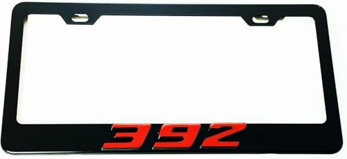 3D 392 Stainless Steel License Plate Frames for Charger/Challenger/Wrangler