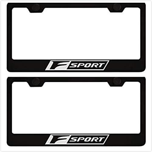 Stainless Steel F Sport License Plate Frame Carbon Fiber (2)