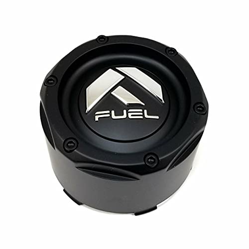 Fuel Matte Black Wheel Center Cap 1003-49TMB 1003-49T 6 and 8 Lug Snap in