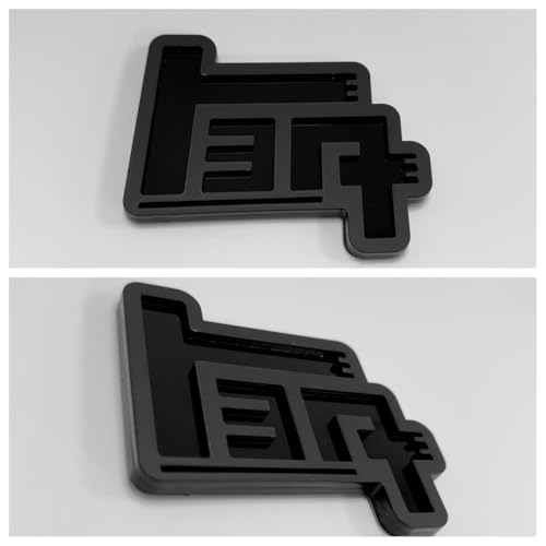 2pcs TEQ Emblem Badges Side Rear ForToyota Japanese Corolla RAV4 Camry 4RUNNER T-2TQ-BB (Black)