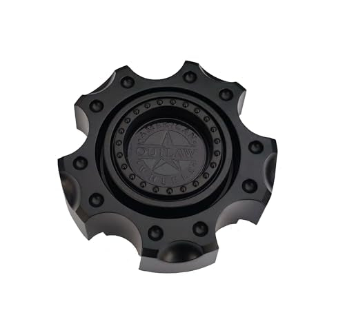 Wheel Center Hub Cap American Outlaw C143-5V-01 Matte Black 1pc